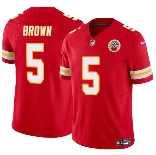 Men & Women & Youth Kansas City Chiefs #5 Hollywood Brown Red 2023 F.U.S.E Vapor Untouchable Limited Stitched Jersey->kansas city chiefs->NFL Jersey